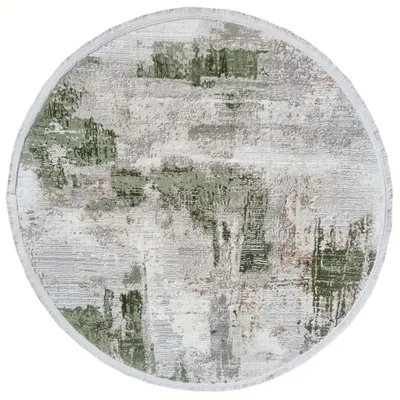 Immagine prodotto di Tappeto rotondo 80 cm STEFANO - beige / verde