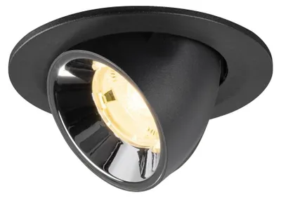 Productafbeelding van Inbouwspot Numinos Gimble S zwart/chroom 3000K - 20gr