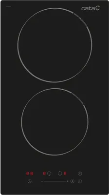Produktbild von CATA ISB 3102 BK, Schwarz, Integriert, 30 cm, Zonen-Induktionskochfeld, 2 Zone(n), 2 Zone(n)
