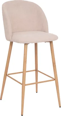 Produktbild von Eazy Living Cordstoff Barhocker Royal Beige