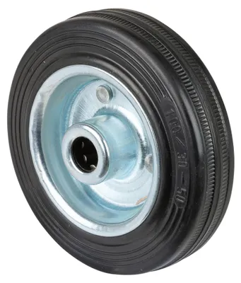 Image de Bs Roulettes Roue de rechange Pour roulette fixe 100Mm Caoutchouc, Capacité de charge : 70 Kg