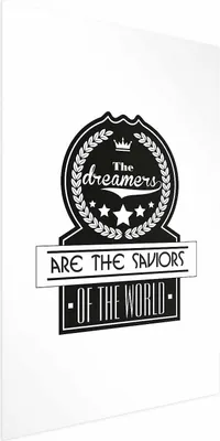 Produktbild von Posterpapier Poster - The Dreamers Are the Saviors of the World 21x30 cm Text n-A-0760-ao-a