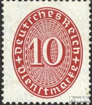 Produktbild von Briefmarken Deutsches Reich 1927 Mi D117 gestempelt Ziffern im Oval