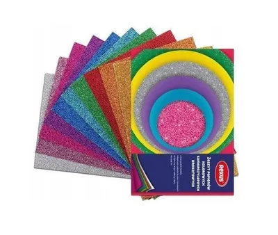 Produktbild von Selbstklebendes Farbpapier A5/8K glitter