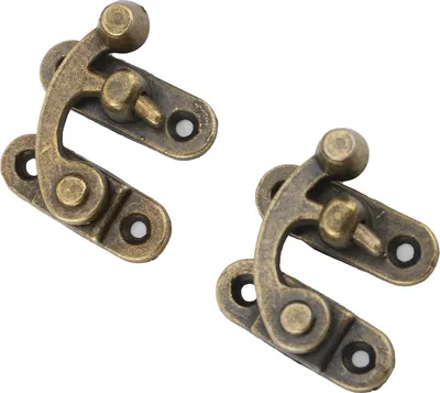 Obrázok produktu pre 6 Set Antique Hook HaSP -Latch, Vintage Swing Arm Lock Uzavretie pre šperkovnice, skrine, zinkovej zliatiny, vhodné pre rôzne prípady Vhodné