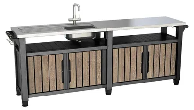 Produktbild von Gartenküche KETER Unity Chef 415 L – Ashwood / Esche