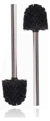 Produktbild von WC-Bürste Toilettenbürste Ersatzbürstenkopf - 8 cm - 2 Stück - Schwarz - Für Toilette und WC-Reinigung