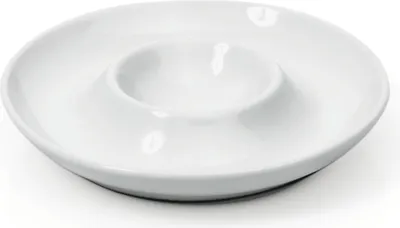 Obrázok produktu pre Pohár na vajcia s podnosom Ø 10,5 cm biely, porcelán