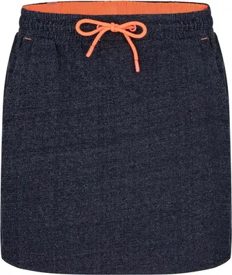 Produktbild von Damen Loop Sportrock Edena Blau mit elastischem Bund, Kordelzug und zwei Taschen
