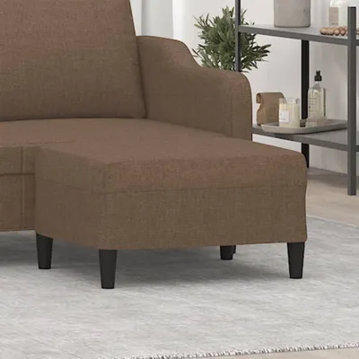 Image de The Living Store Tabouret de pied Marron 70x55x41 cm Tissu