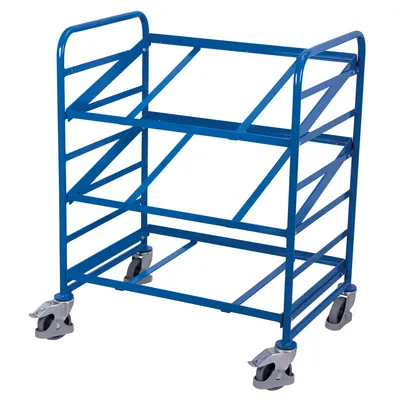 Produktbild von VARIOfit Eurokastenwagen mit 2 neigbaren Etagen 825x610mm RAL 5010 Enzianblau