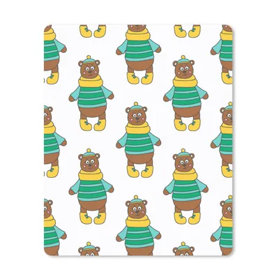 Produktbild von MuchoWow® Mauspad Mousepad Plüschtier - Bär - Muster 30x40 cm - Mousepads - Maus Mat - Pad - Mausunterlage - Mausmatten