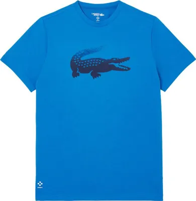 Produktbild von Lacoste T-Shirt Sport Rundhalsausschnitt Herren Blau Schwarz, Grösse:M