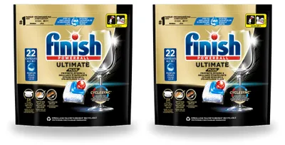 Produktbild von 2 x Finish Ultimate Plus Regular Vaatwastabletten - Vorteilspackung - 2 Stücke