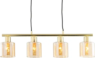 Produktbild von home24 Pendelleuchte - Metall / Glas - 4-flammig