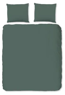 Zdjęcie produktu dla Komplet pościeli "Uni" - zielony - (240x220 cm) - 100% bawełna