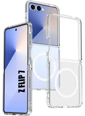 Image de Coque pour Samsung Galaxy Z Flip 7, avec Cercle Magnétique Antichoc Rigide Protection Transparente