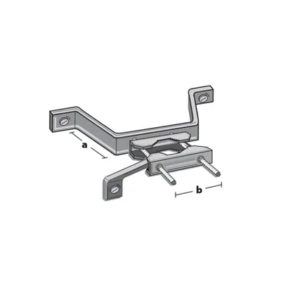 Produktbild von Mauerhalterung für Mast bis 89 mm, 225 mm Wandabstand