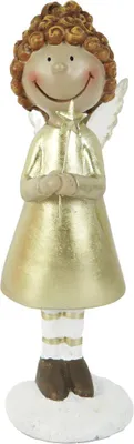 Produktbild von TrendLine Dekofigur Polyresin Engel 18 x 6 x 6 cm gold