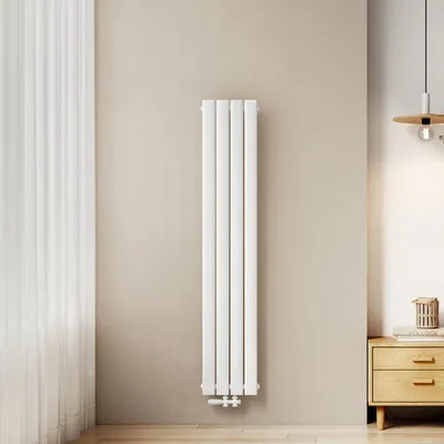 Obrázok produktu pre Radiátor EMKE, plochý, 160 x 30,4 cm, jednostenný, 501 W, biela farba, dizajnový panelový radiátor