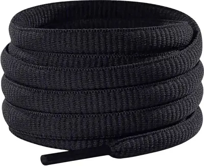 Ovale Schnürsenkel für Laufschuhe - Schwarz - 140 cm