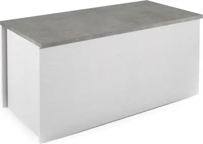 Produktbild von Dmora Truhe Miltonia 90x45x45h cm Weiß mit Soft-Close