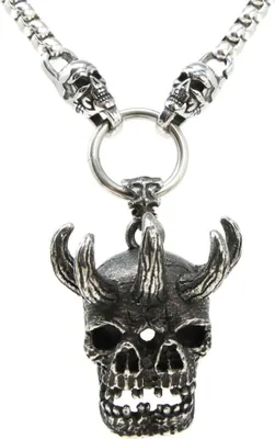 Produktbild von Halskette Edelstahlkette 316L MASSIV SKULLYS 05-02