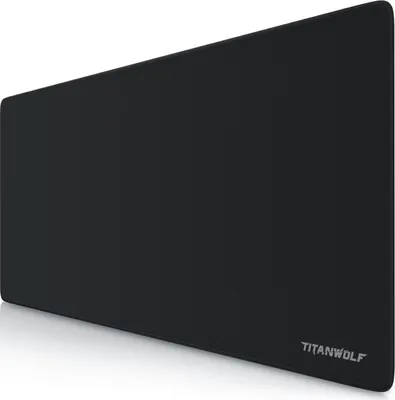 Zdjęcie produktu dla Podkładka pod mysz do gier Titanwolf XXL, 900 x 400 x 3 mm, podkładka na biurko, zmywalna, antypoślizgowy spód, szybkość i precyzja, logo Titanwolf