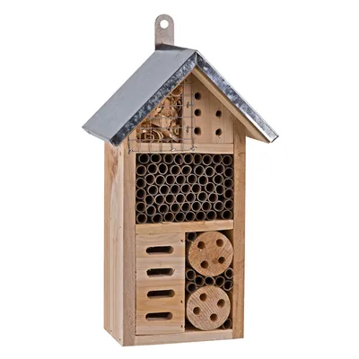 Image de DEMA Hôtel pour insectes en bois Maison pour insectes Abeilles Papillons Coléoptères Incubateur Nichoir