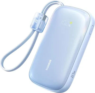Zdjęcie produktu dla Powerbank Baseus Enerfill Fc21 Qpow 3 Ultra 20000Mah 22.5W Z Wyświetlaczem Z Dołączonym Kablem - Niebieski