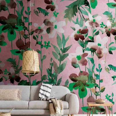 Produktbild von A.S. Creation Livingwalls Fototapete The Wall 382731 Eine Rolle Ein Motiv 3.71 x 2.80 m Floral Grün