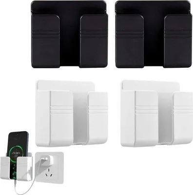 Image de Supports pour téléphones portables - Multifonctionnels - 4 pièces - Noir
