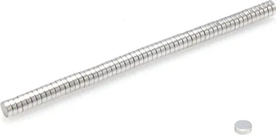 Produktbild von Neodym Magnete 3 x 1 mm 10 Stück  mm N38, Extrem stark, Magnettafeln, Kühlschränke, Whiteboards, DIY