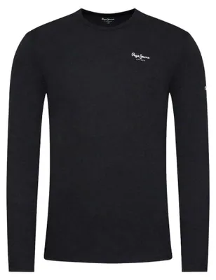 Obrázek produktu pro Pepe Jeans - Pánské tričko, kulatý výstřih, úzký střih, dlouhé rukávy NA240 (XXL) (černé)