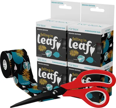 Produktbild von Kintex Kinesiologietape Set "Design" 5 cm x 5 m Falling in Leaf