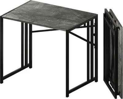 Obrázok produktu pre Skladací stôl – ideálny do malých priestorov – 83 cm – sivý