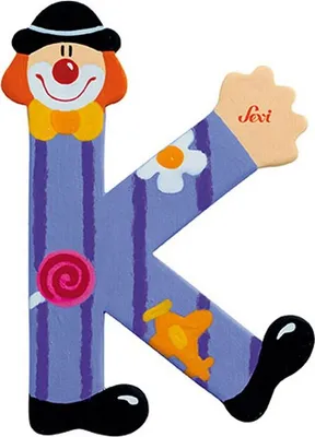 Produktbild von Sevi Buchstabe Clown K: 10 cm (81747)