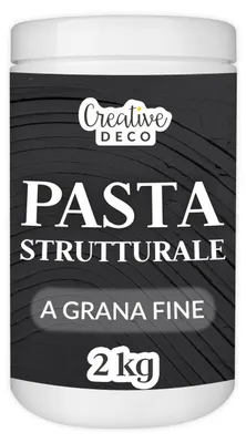 Productafbeelding van Creative Deco Structuurpasta met Gladde 2 kg, Zwart
