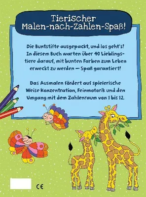 Produktbild von Mein dickes Malen-nach-Zahlen-Buch - Tiere