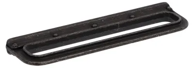 Image de Poignée pour meubles en zamac Entraxe 128mm Fer noir vintage