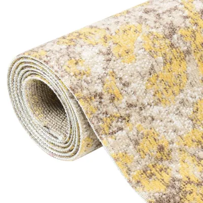 Produktbild von vidaXL Outdoor-Teppich Flachgewebe 80x150 cm Gelb