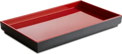 Obrázok produktu pre APS ASIA Plus tácka, GN 1/4, čierna/červená, výška: 30 mm, dĺžka: 265 mm