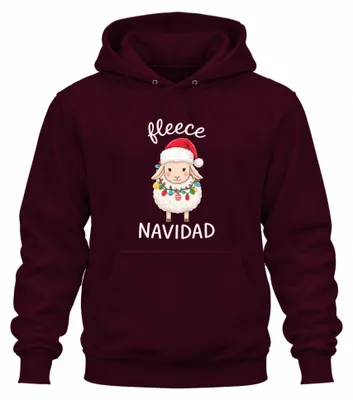 Immagine prodotto di felpa con cappuccio unisex NAVIDAD, borgogna, M