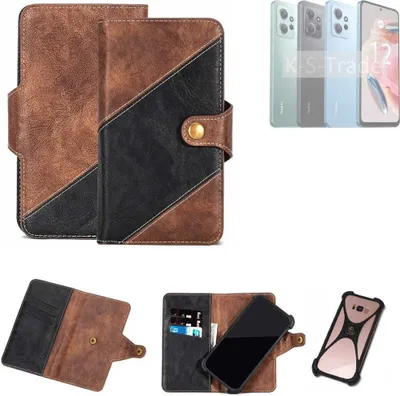 Produktbild von K-S-Trade Handyhülle Schutzhülle Bookstyle Case kompatibel mit Xiaomi Redmi Note 12 4G Klapphülle Cover Hülle Schutztasche 1x