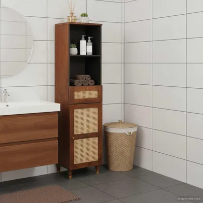 Produktbild von vidaXL Sideboard mit Regal Braun 38 x 33,5 x 160 cm Massivholz Mango