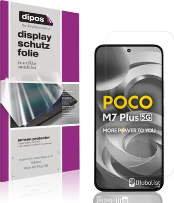 Produktbild von 4x Schutzfolie für Xiaomi Poco M7 Plus 5G klar Displayschutzfolie Folie Display Schutz dipos