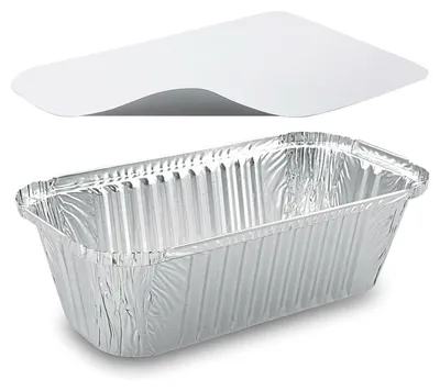 Produktbild von 25x Alu-Servierschale Aluschale Grillschale eckig 1500ml inklusive Deckel