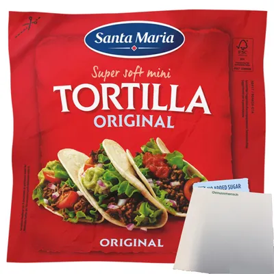 Produktbild von Santa Maria Tortilla Original Small (200g Packung) + usy Block