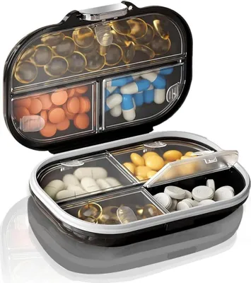 Produktbild von Pillendose 7 Tage Tablettenbox Reise Pillenbox Organizer Travel