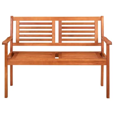 Immagine prodotto di vidaXL Panca da giardino a 2 posti 120 cm in legno massiccio di eucalipto